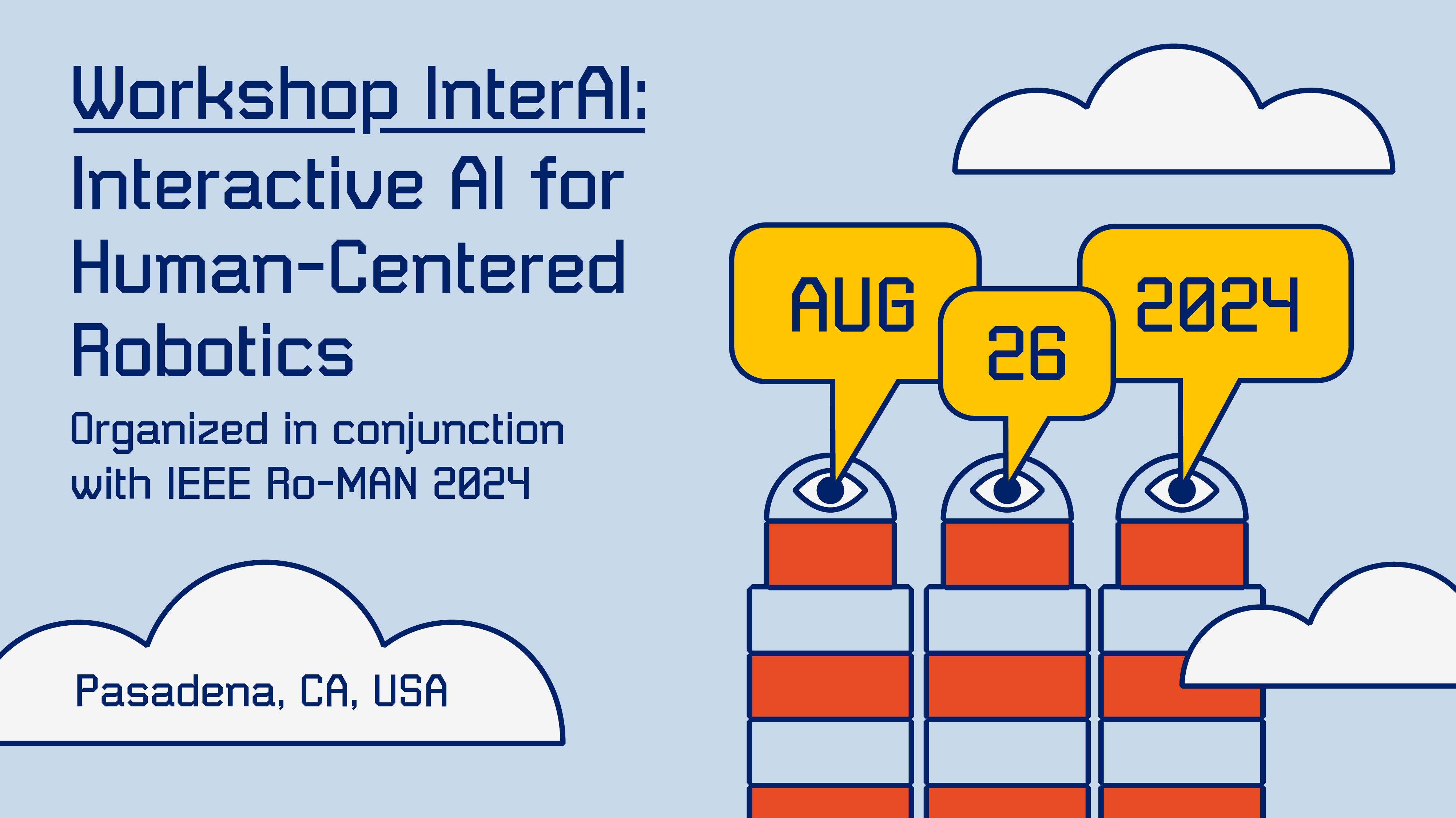 Workshop InterAI: Interactive AI for Human-Centered Robotics